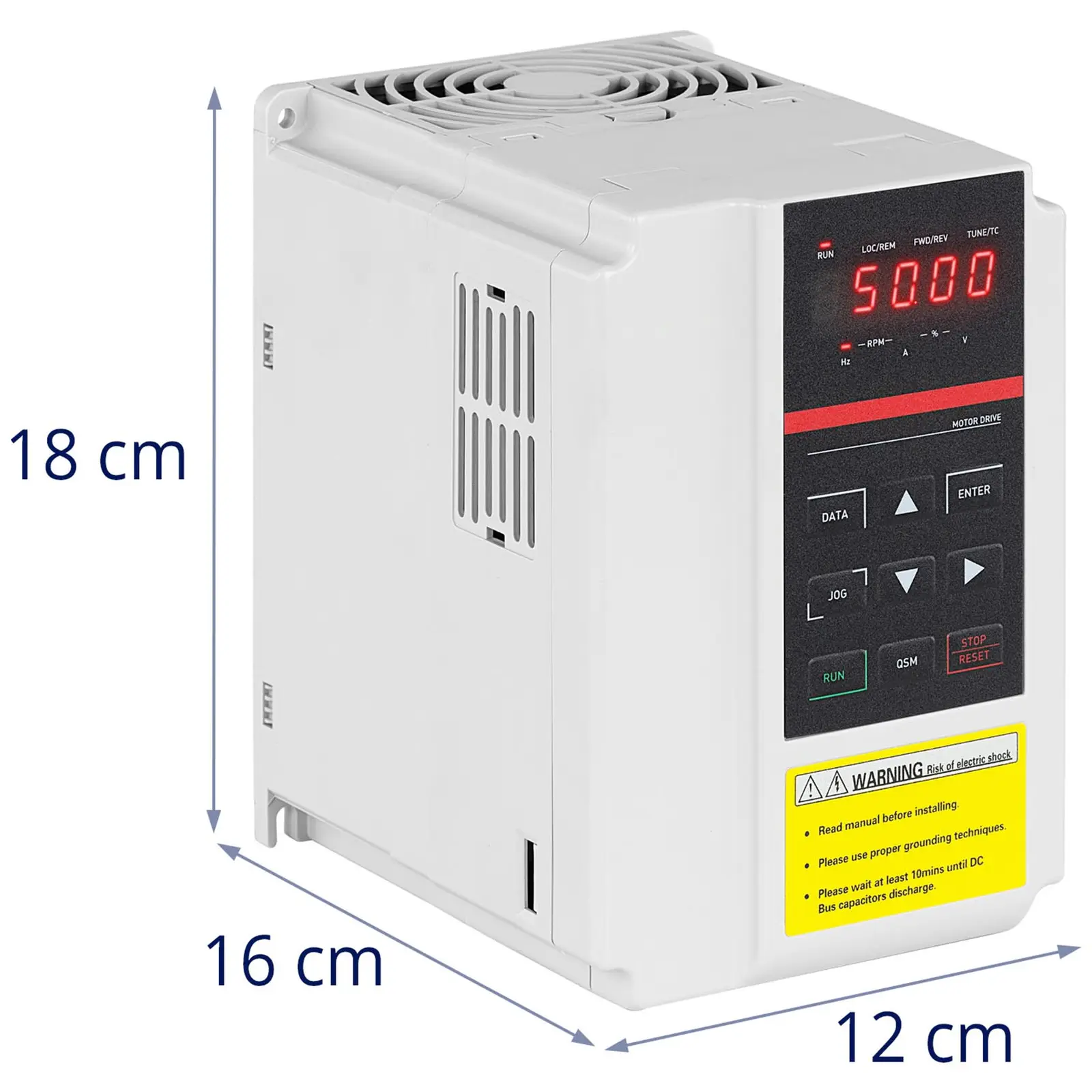 Frekvensomformer - 0,75 kW / 1 hk - 380 V - 50 - 60 Hz - LED