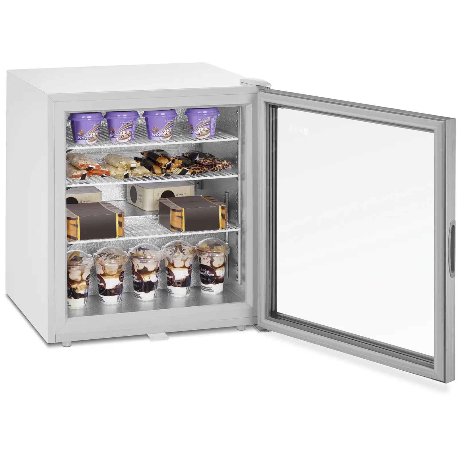 Mini-fryseskap med glassdør - 88 L