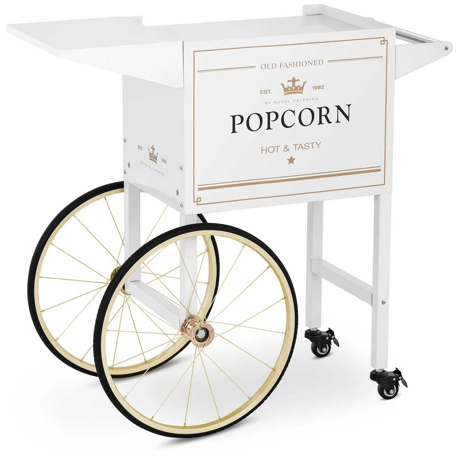 Popcorn Machine Trolley - hvit og gull