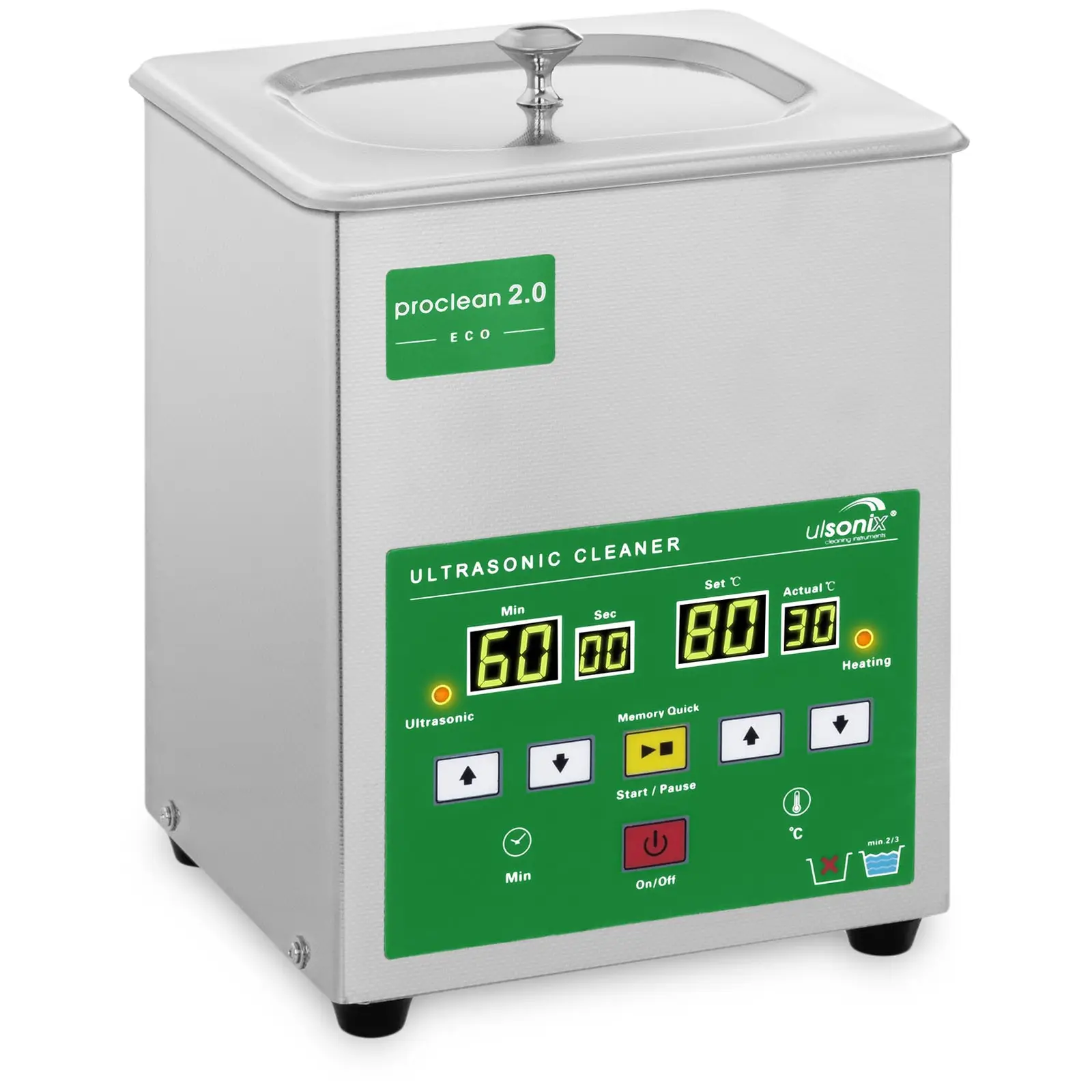 Ultralydvasker - 2 Liter - 60 W - Memory Quick Eco