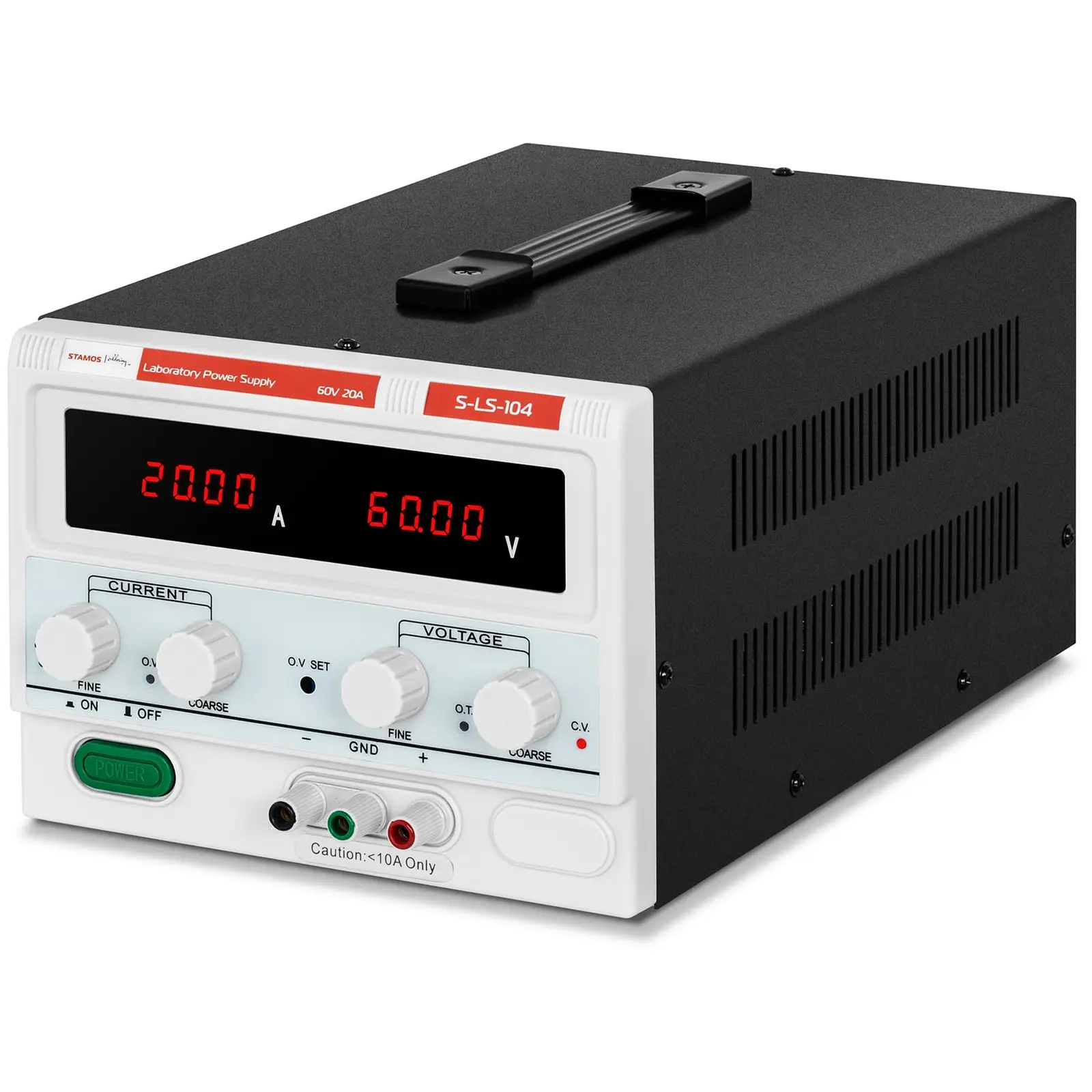 Strømforsyning laboratorie - 0 - 60 V - 0 - 20 A DC - 1,200 W - firesifret LED display