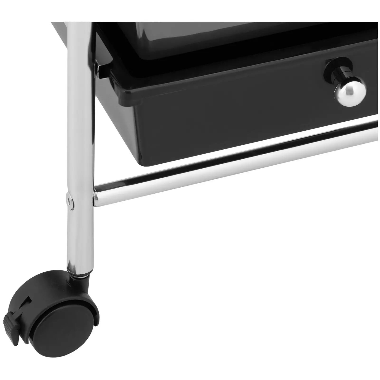 Trillebord for salong  - 10 skuffer - sort/grå/beige