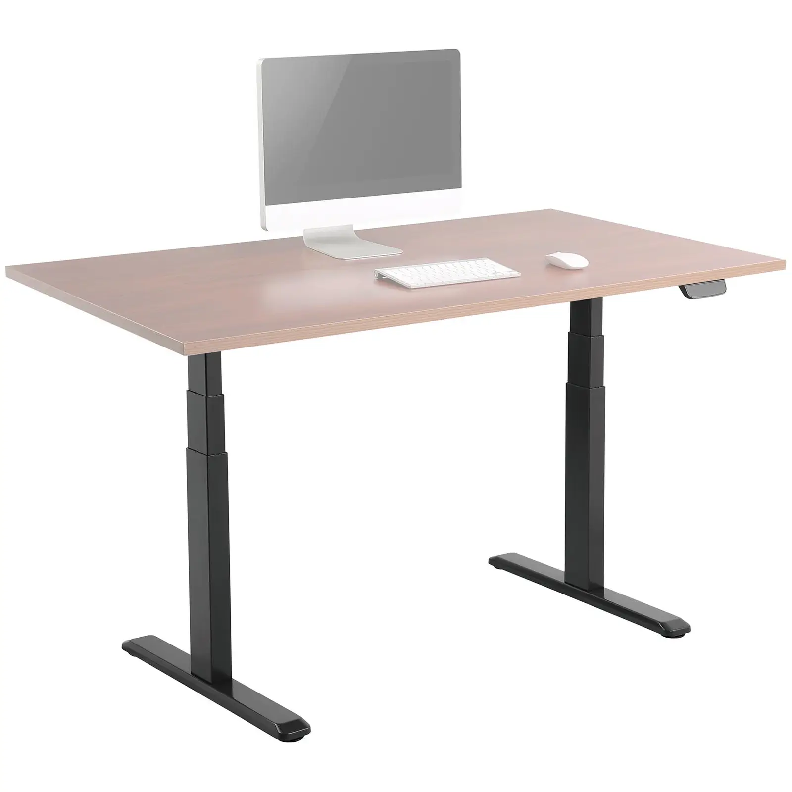 Sitt-stå skrivebordramme - 200 W - 125 kg - Sort