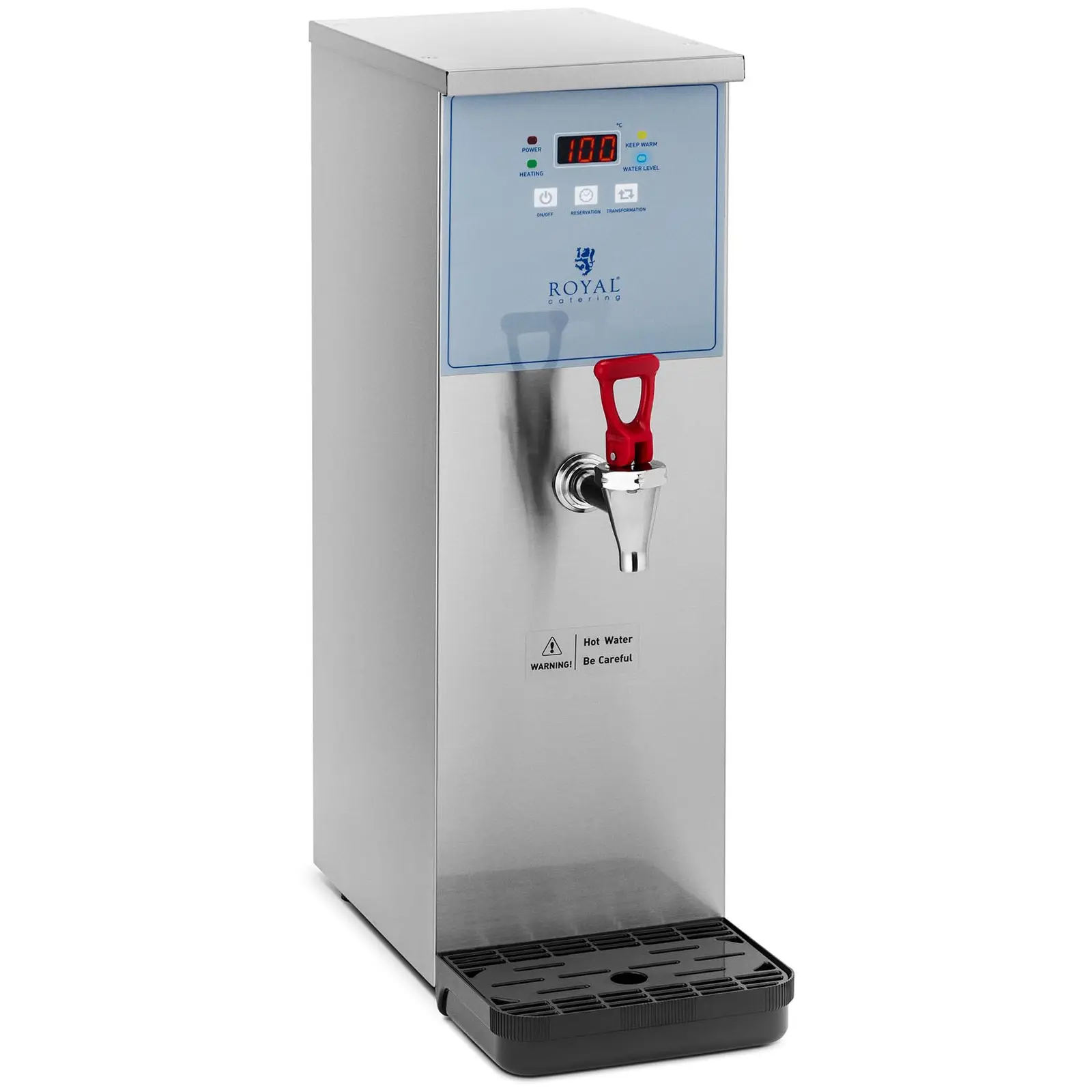 Varmtvannsdispenser - 10 L - 3000 W - vanntilkobling - Royal Catering