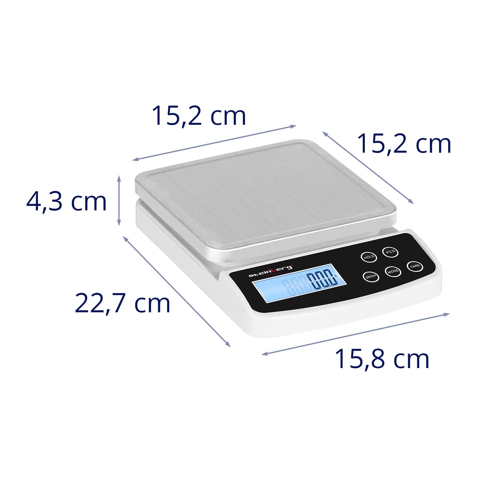 Digital brevvekt - 5 kg / 0,1 g - Basic