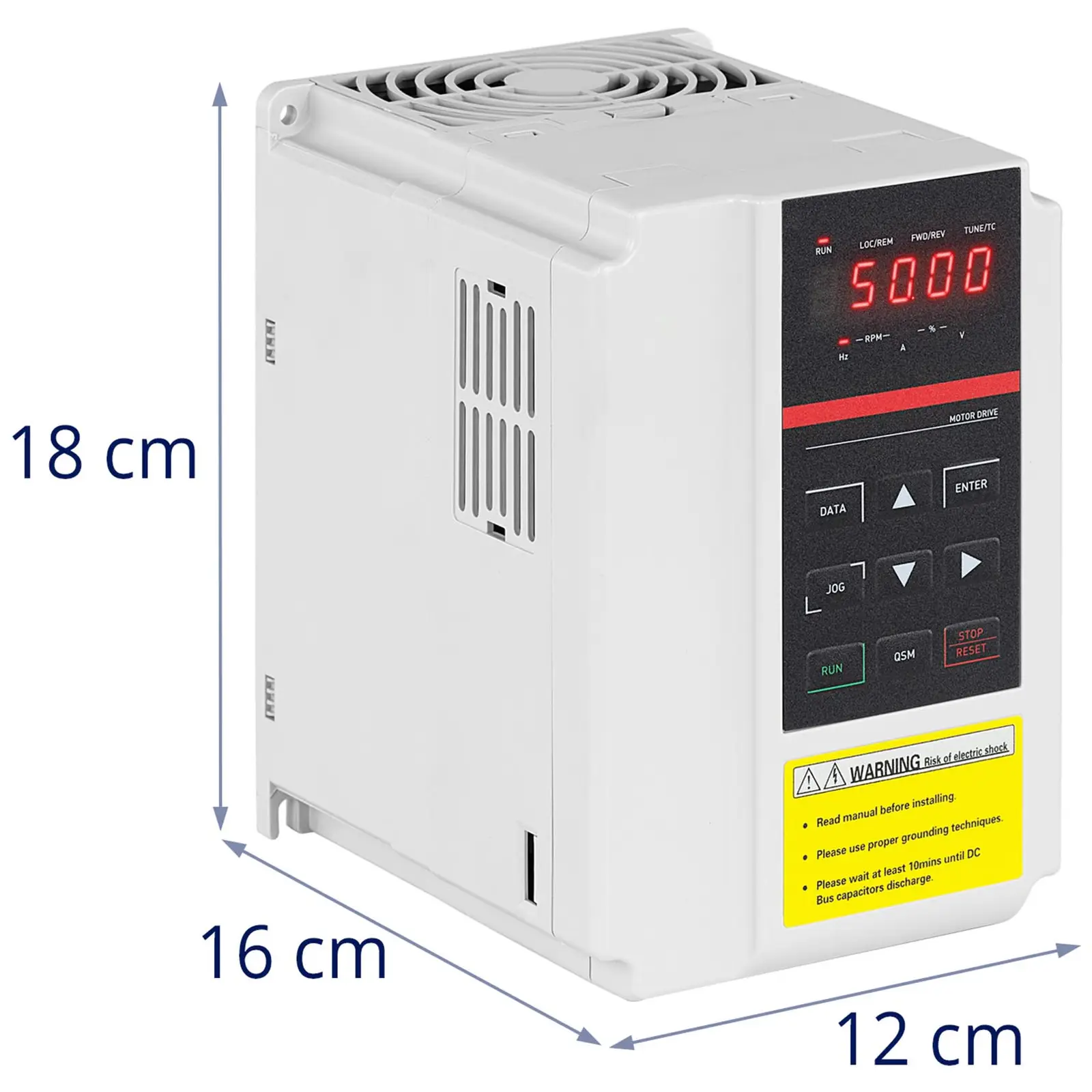 Frekvensomformer - 2,2 kW / 3 hk - 380 V - 50 - 60 Hz - LED