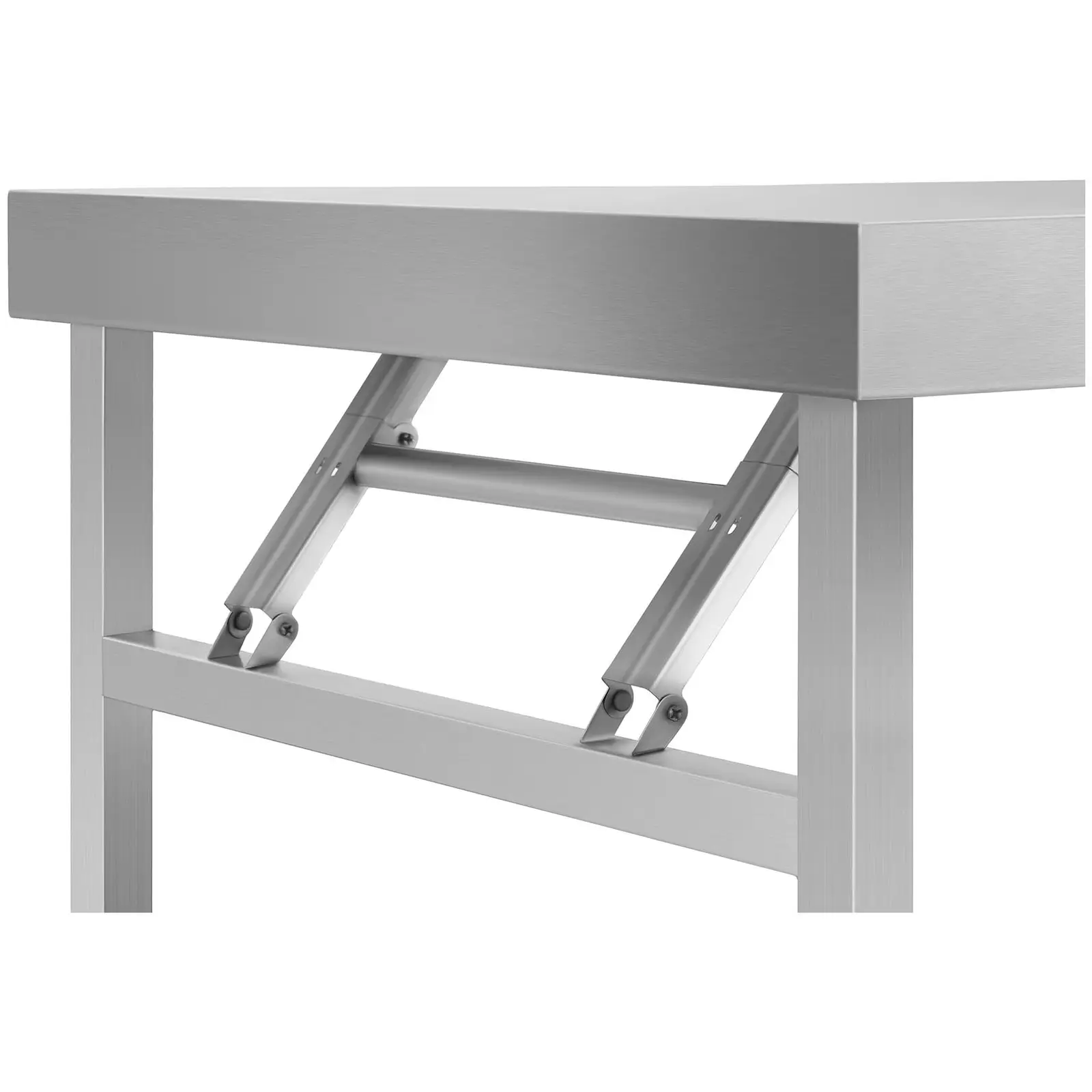 Folding Work Table - Stainless Steel - 120 x 60 cm