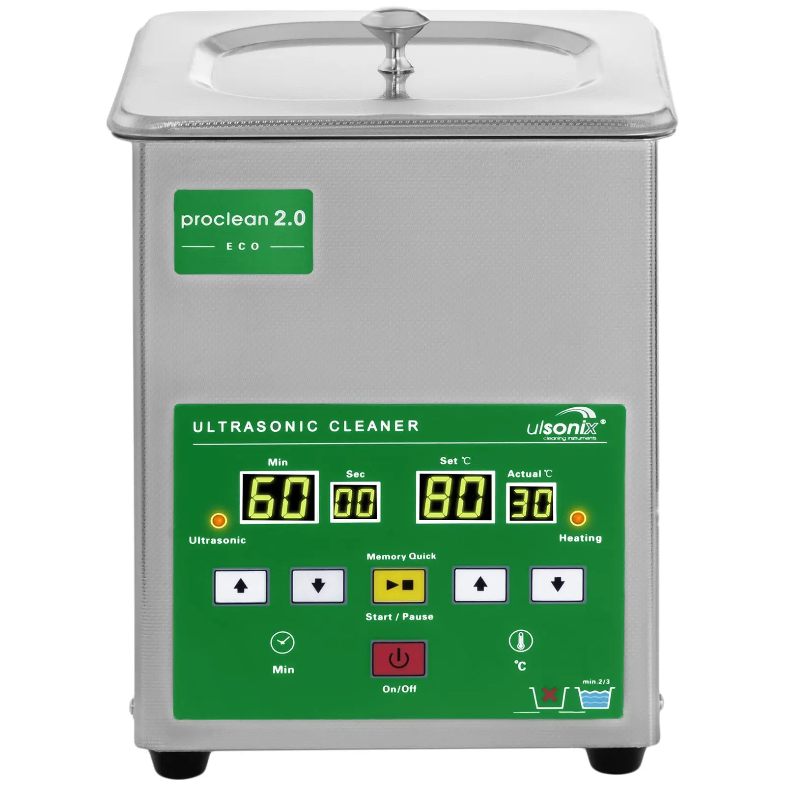 Ultralydvasker - 2 Liter - 60 W - Memory Quick Eco