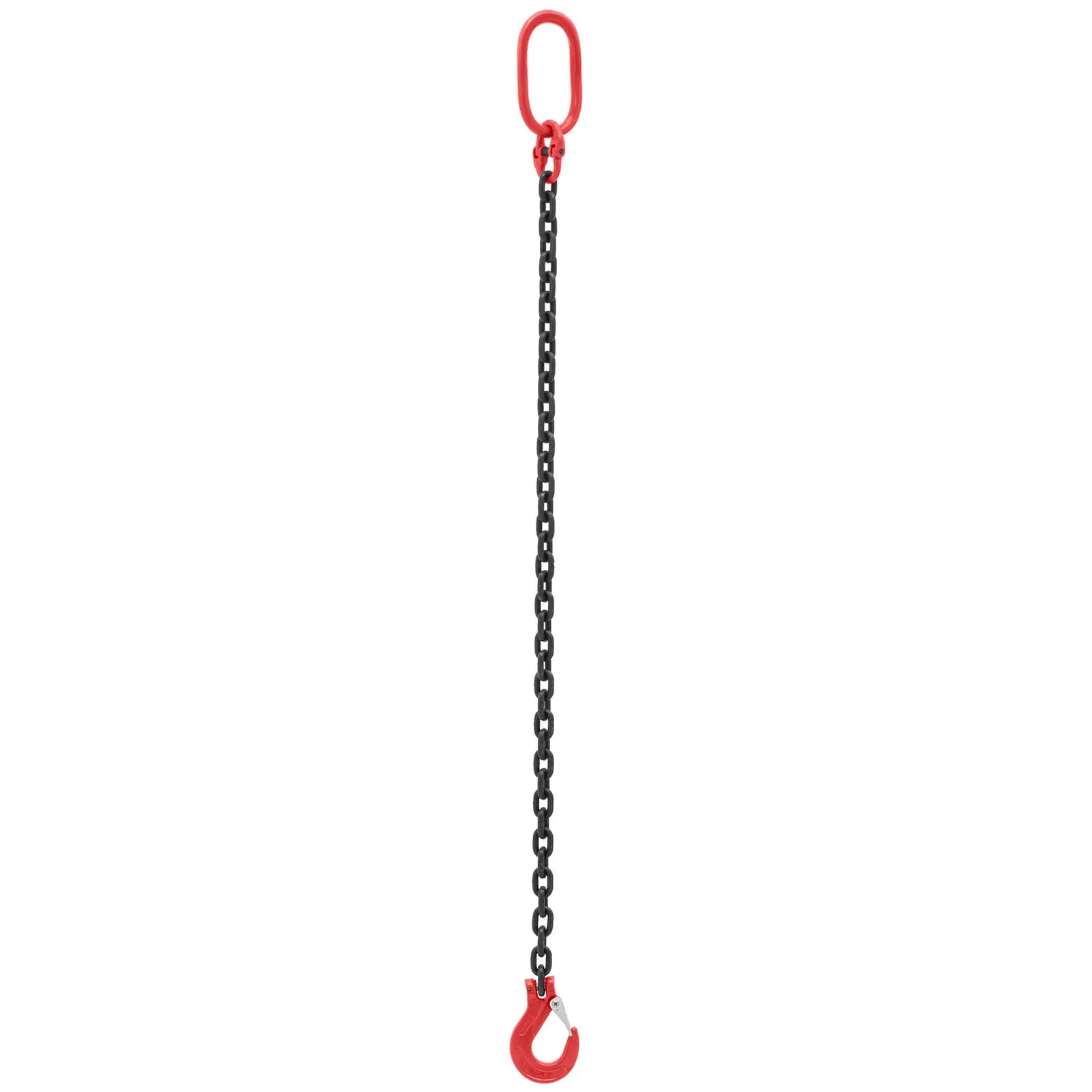 Løftekjede - 2000 kg - 2 x 1 m - svart/rød